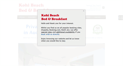 Desktop Screenshot of kohibedandbreakfast.com